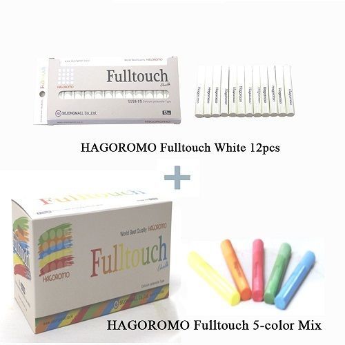 Hagoromo Fulltouch 3-Color Mix Chalk 72pcs + Hagoromo Fulltouch White Chalk  12pcs + Chalk Case