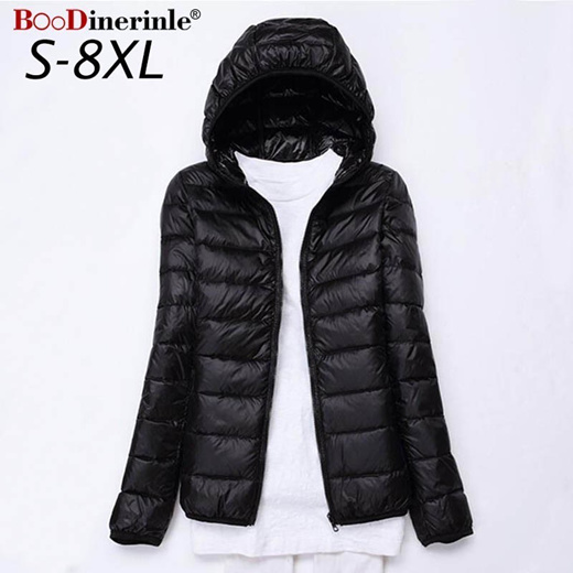 womens white hooded coat