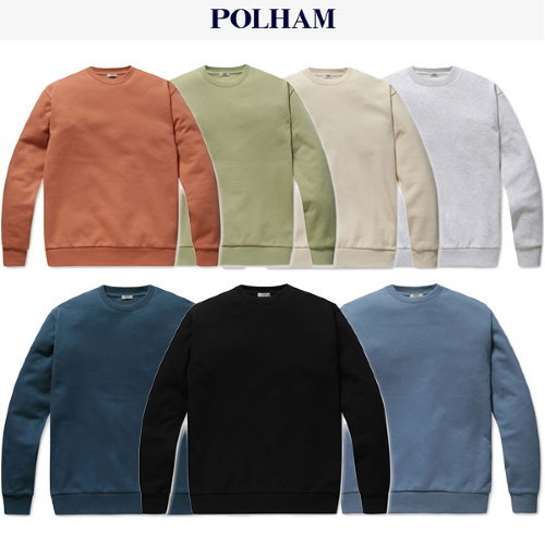 Qoo10 - [5% OFF] FREE SHIPPING[Polham] Common Basic Fleece Sweatshirt ...