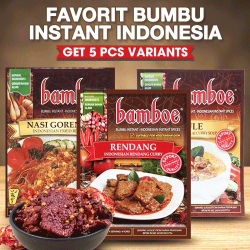 [Get 5 pcs] - BAMBOE Authentic _Batam Indonesian Instant Seasoning Deals for only S$17.95 instead of S$17.95