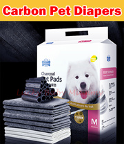 Charcoal Absorbent Pet Diaper Antibacterial Deodorizing Pee Pads Dogs Cats Training Diaper