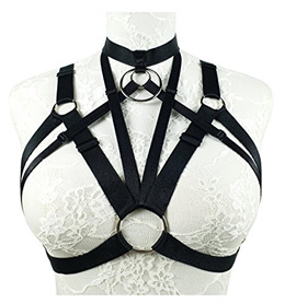 JELINDA Harness cage Bra Bandage Body Harness Black Elastic Belt Lingerie  for Women