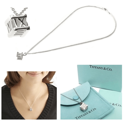 tiffany cube necklace