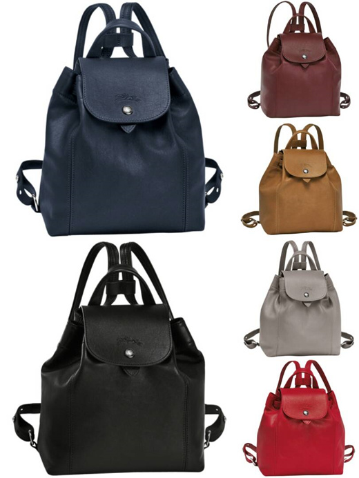 longchamp cuir backpack