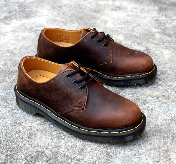 brown 1461 dr martens