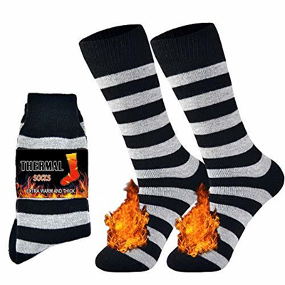 2 Pairs /& 4 Pairs Jormatt Mens Thick Thermal Socks Insulated Heated Heavy Warm Socks For Winter Cold Weather