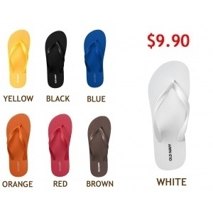 old navy men's white flip flops