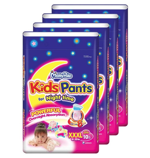 [[Carton Sales--3/4 packs]] MamyPoko Night Time Baby Diaper Kids Pants 