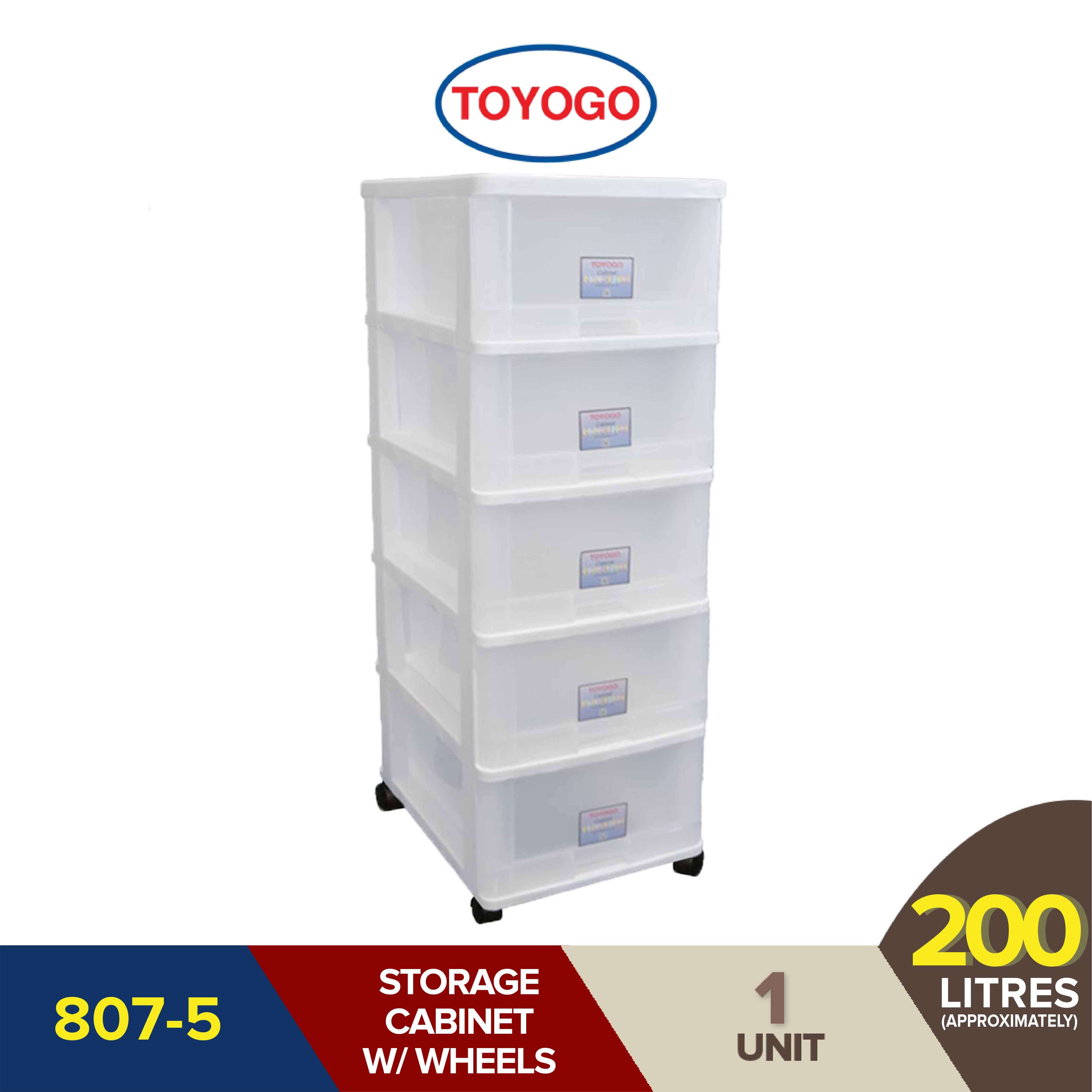 Qoo10 Toyogo Plastic Storage Cabinet Drawer With Wheels 5 Tier 807 5 Furniture Deco