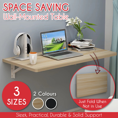 Cocomo Space Saving Foldable Wall Table Efficient Study