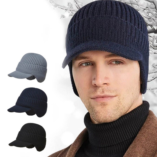 Qoo10 - Elastic men's winter sports outing cold protection hat ...