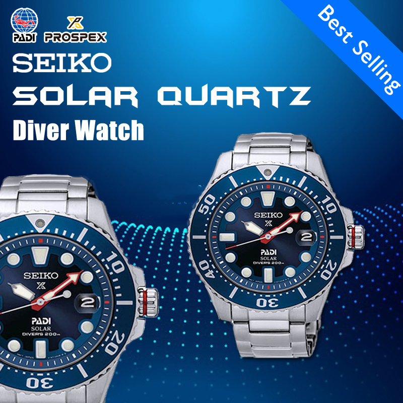 seiko prospex padi sne435p1 solar divers 200m blue dial special edition