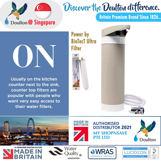 Doulton Water Filters Malaysia Sole Distributor – Doulton Water Purifier,  Sole Distributor (MY) - Britain Premium Brand Since 1826