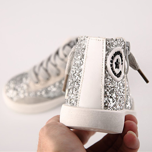sequin baby shoes