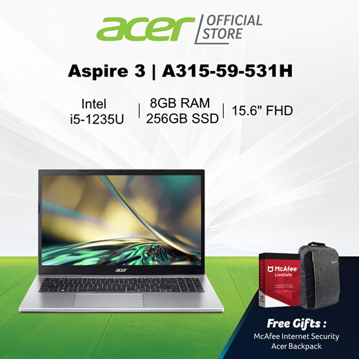 Qoo10 - [12th Gen i5-1235U processor] Acer Aspire 3 A315-59-531H