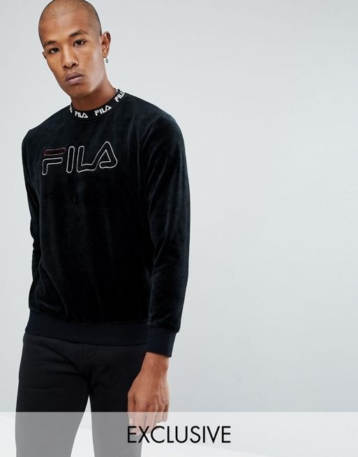 fila black sweater