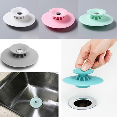 New Kitchen Bathroom Sink Plugs Drain Hair Strainer Stopper Basin Bathtub Supply Gadget Home Tool