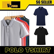 Unisex quick dry cotton Polo t-shirt SG seller t shirt for outdoor company event corporate gift