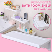🔥Self-Adhesive Floating Bathroom Shelf/ Platform 🔥Max Hold 5Kg 🔥 Phone Stand 🔥BTO Offer