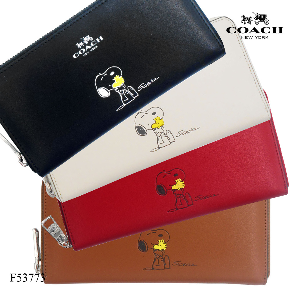 snoopy coach wallet