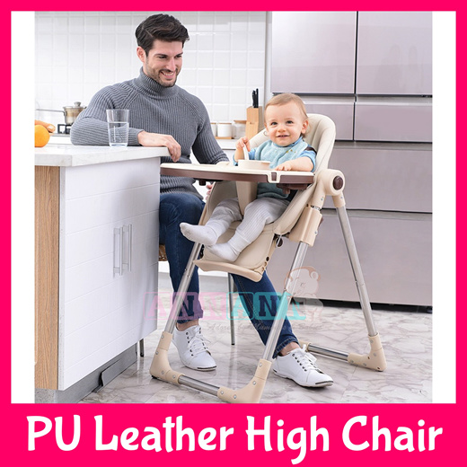 leather baby high chair