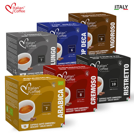 Qoo10 - Italian Coffee Capsule Coffee 6 Types 16 Capsules Compatible ...