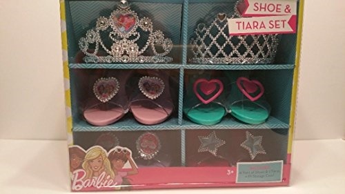 barbie shoe and tiara set