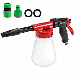 Foam Cannon for Car Home Cleaning and Garden Use with 1L Bottle SUNYPLAY Car Wash Foam Gun,Adjustable Hose Wash Sprayer & Soap Ratio Dial 