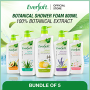 EVERSOFT Botanical Extract Shower Foam 800ml x 5