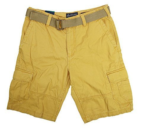 gold cargo shorts