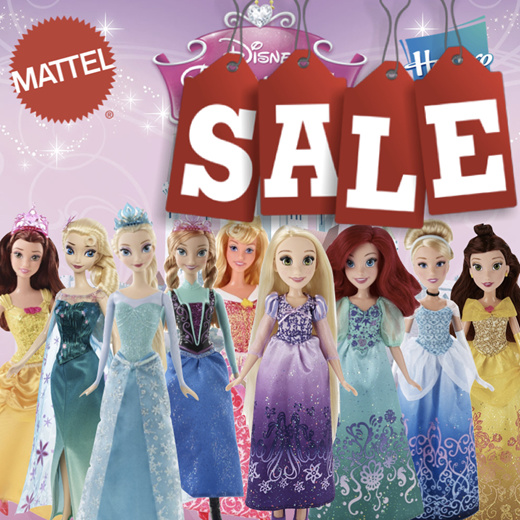 disney sparkling princess dolls