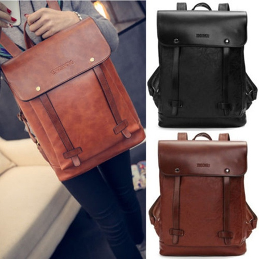 leather satchel backpack mens