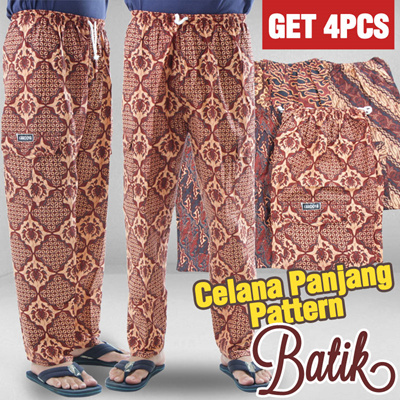 Qoo10 panjang motif BATIK Pakaian Pria