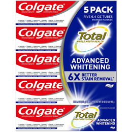 Total Advanced Whitening Toothpaste 6.4 oz. 5-count / Oral-B Floss 6-pack