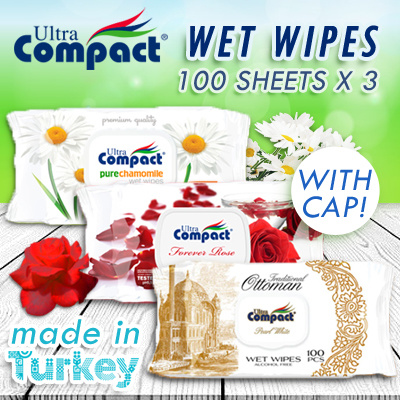 compact wet wipes