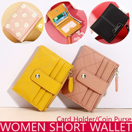 Borgasets Small Wallet for Women Genuine Leather RFID Blocking Card Holder Organizer Pocket Compact Bifold Ladies Mini Purse