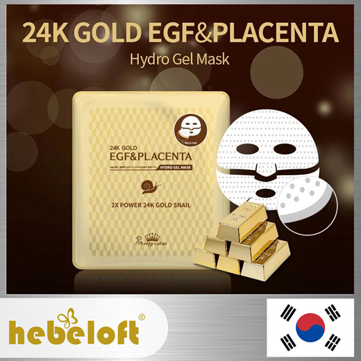 Qoo10 - [PRETTY SKIN] 24k Gold EGF Placenta Hydrogel Mask/Deep