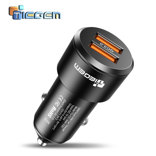 Qoo10 - TIEGEM Car USB Charger Quick Charge 3.0 Mobile Phone Charger Dual  USB  : Cell Phones/Smar
