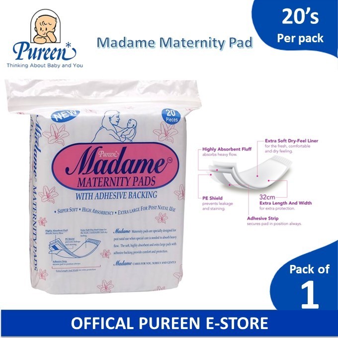 Qoo10 - Madame Maternity Pad 20s [Offical PUREEN E-Store] : Baby ...