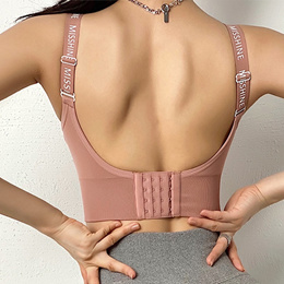 Hot Sexy Yoga Bra Women Push Up Sports Bra Vest Zipper Shockproof  Breathable Gym Top Fitness