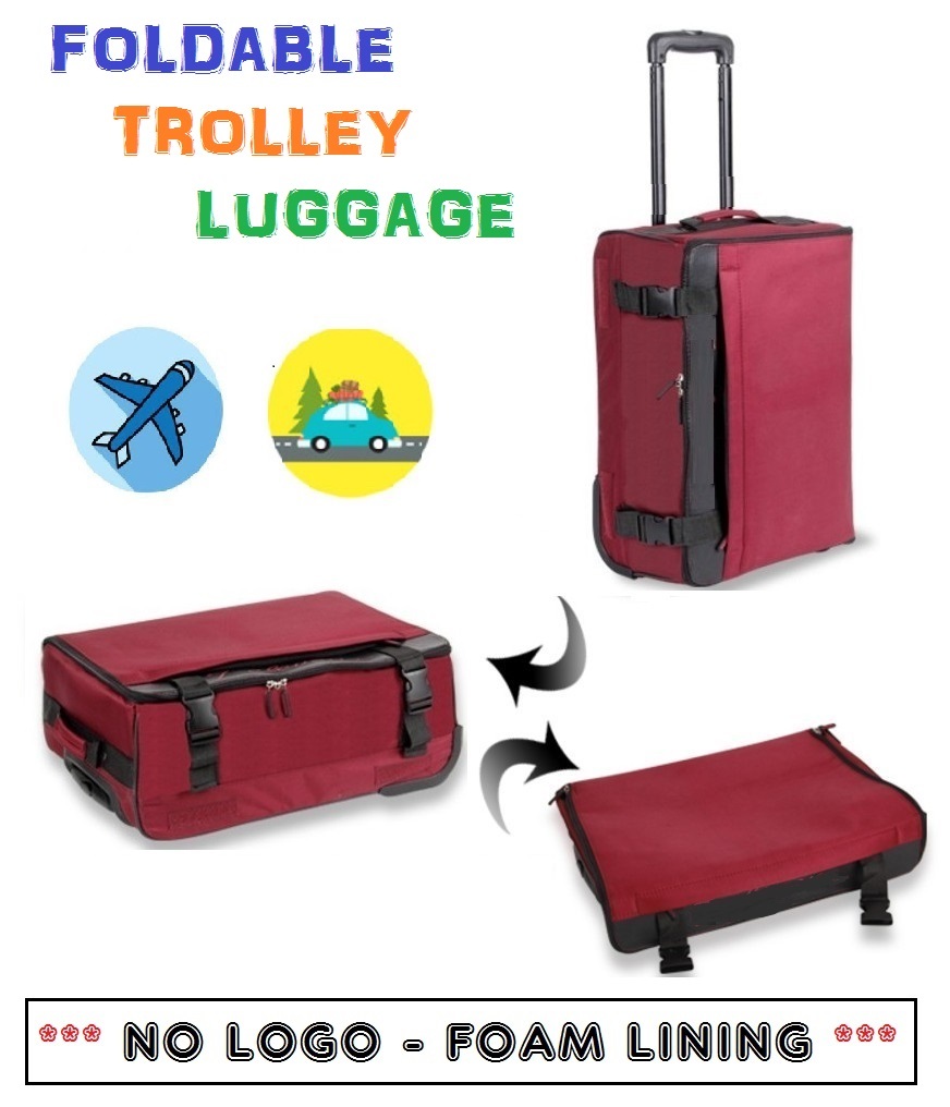 foldable luggage with wheels