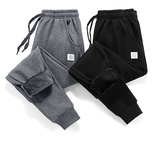 mens thick fleece joggers