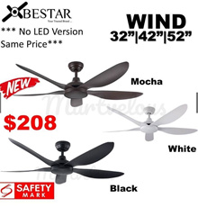 Bestar Wind 5 blades DC Motor Ceiling Fan with LED - Regal Lighting