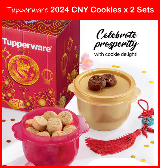 Qoo10 - 2023 CNY Chinese New Year Cookies Tupperware Gift Set