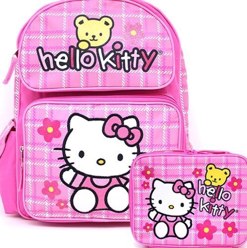 hello kitty backpack with lunch box