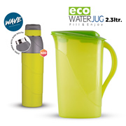 Trueware Combo Wave 950 Insulated Water Bottle with Inner Steel And Eco Water Jug 2.3 Ltr Assorted