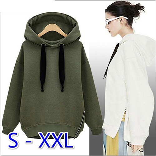 long sweatshirt with zipper