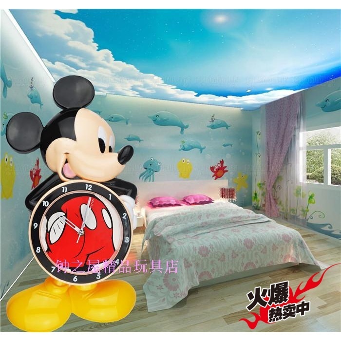 Disney Children S Room Wall Clock Style Cartoon Animation Drawing Room Bedroom Nursery Mi Qich