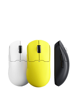 A5 pro max Wireless Gaming Mouse- Ultra Lightweight, 59g, 130 Hour Battery  Life, Dual Wireless Connectivity bluetooth mouse, Precision Sensor - White  