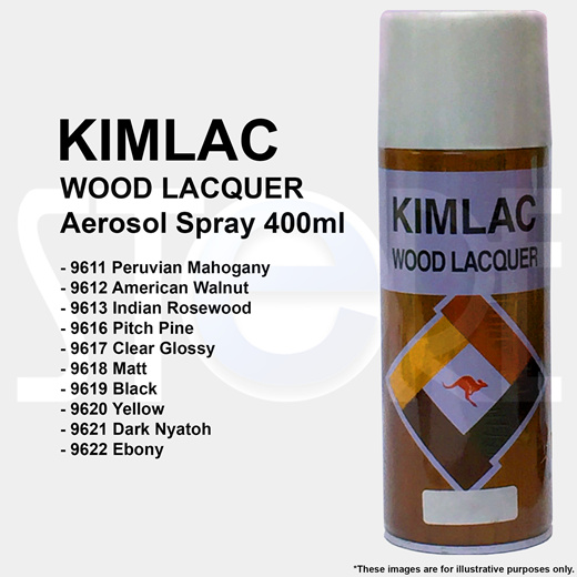 Wood lacquer store spray